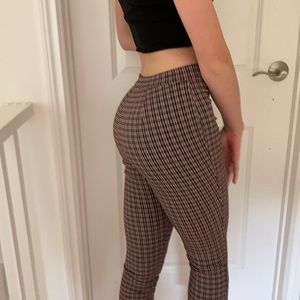 Urban outfitters plaid flare pants